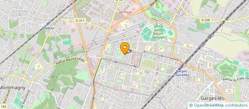 localisation de l'entreprise MADAME LYNDA ALLOUCH  SARCELLES