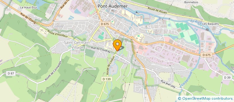 localisation de l'entreprise MADAME LYNDA BAUGE  PONT-AUDEMER