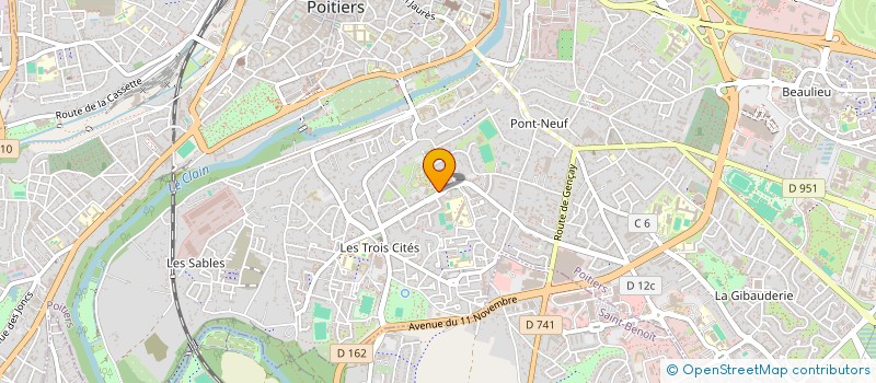 localisation de l'entreprise MADAME LYNDA BEDDEK  POITIERS