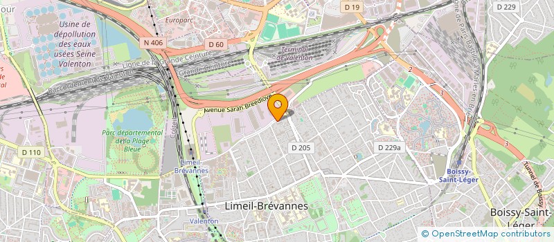 localisation de l'entreprise MADAME LYNDA BESSACI  LIMEIL-BREVANNES