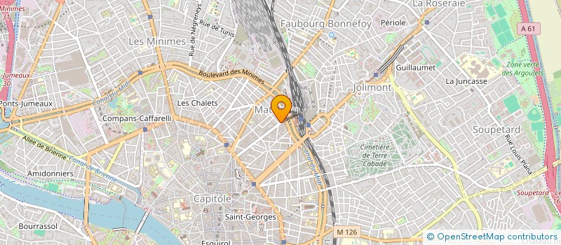 localisation de l'entreprise MADAME LYNDA BOUNAAS  TOULOUSE