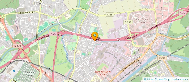 localisation de l'entreprise MADAME LYNDA BRASSE  ILLZACH