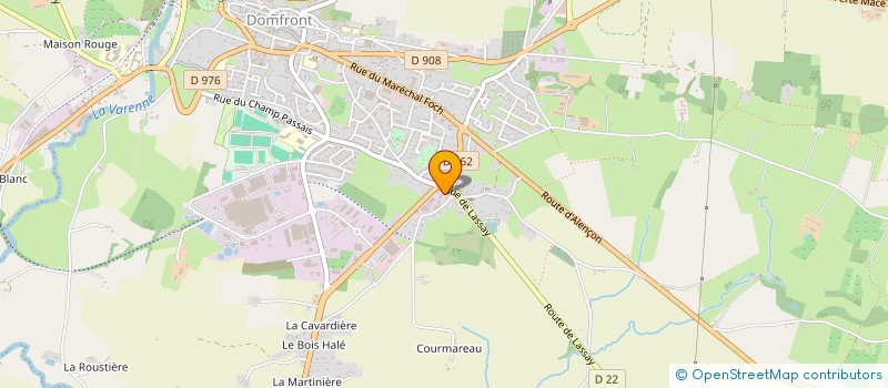 localisation de l'entreprise MADAME LYNDA BURROWS à DOMFRONT-EN-POIRAIE