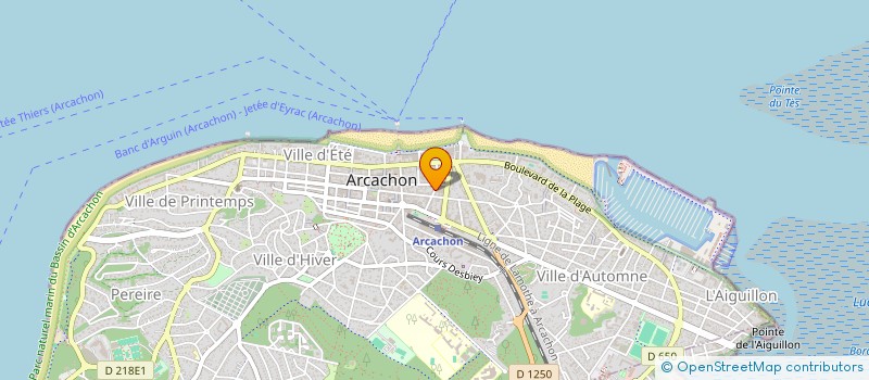 localisation de l'entreprise MADAME LYNDA CARRERE-ARANA  ARCACHON