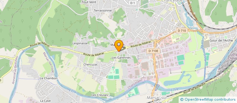 localisation de l'entreprise MADAME LYNDA CHABRET  CHANCELADE