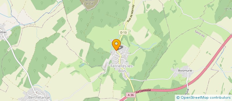 localisation de l'entreprise MADAME LYNDA CUVILLIER  FERRIERES LES BOIS