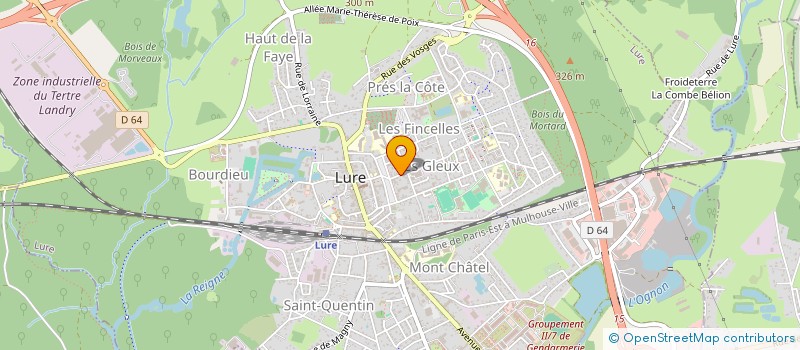 localisation de l'entreprise MADAME LYNDA DEBIANE  LURE