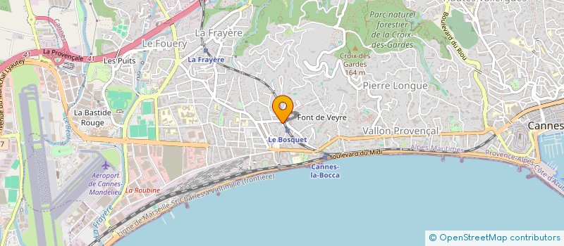 localisation de l'entreprise MADAME LYNDA DELHOUM  CANNES