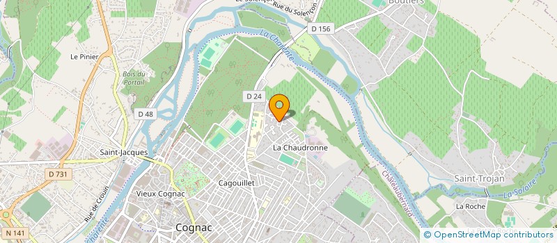 localisation de l'entreprise MADAME LYNDA EBAIHI à COGNAC