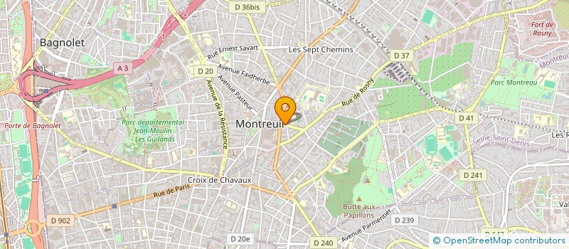 localisation de l'entreprise MADAME LYNDA GLOUNAO à MONTREUIL