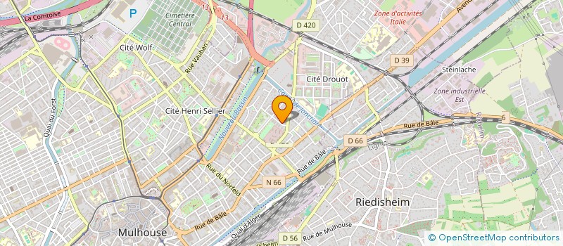 localisation de l'entreprise MADAME LYNDA HADJAB à MULHOUSE