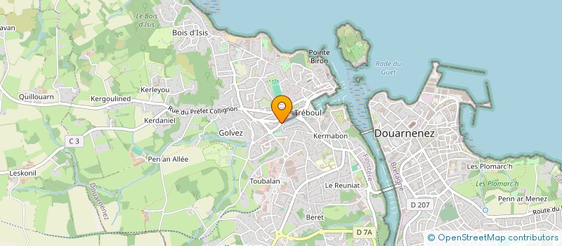 localisation de l'entreprise MADAME LYNDA HAMON à DOUARNENEZ