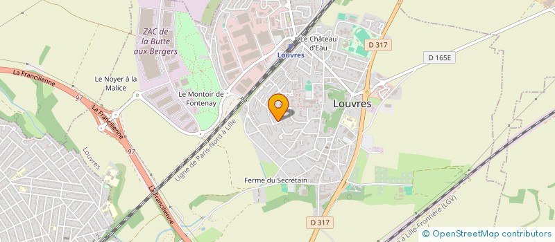 localisation de l'entreprise MADAME LYNDA K'HABORE  LOUVRES