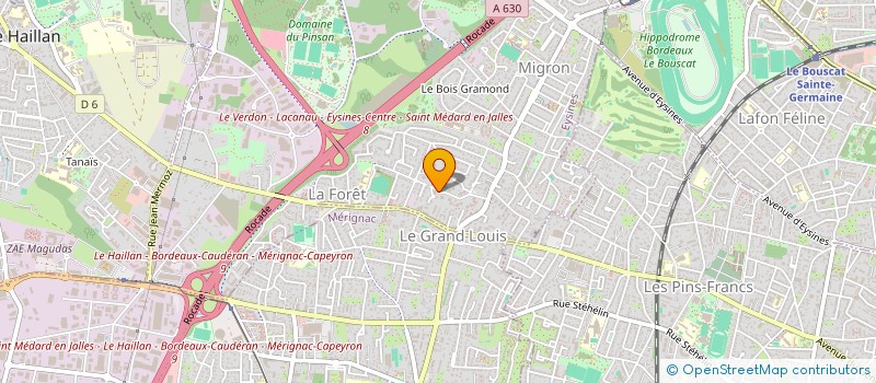 localisation de l'entreprise MADAME LYNDA KOUNA  EYSINES