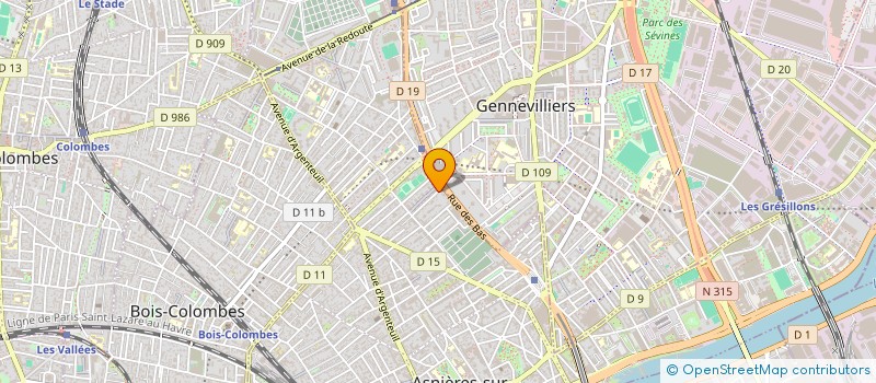 localisation de l'entreprise MADAME LYNDA LADJ MERABET  ASNIERES-SUR-SEINE