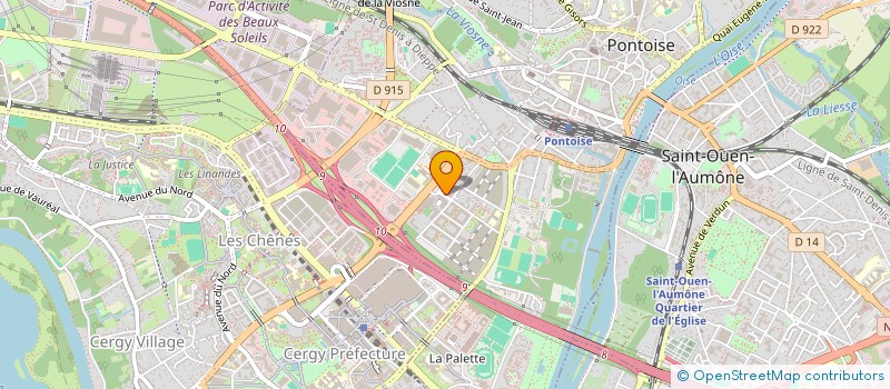 localisation de l'entreprise MADAME LYNDA MANSEUR à PONTOISE