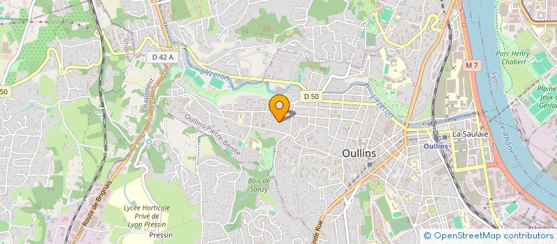 localisation de l'entreprise MADAME LYNDA MEDIOUNI  OULLINS-PIERRE-BENITE