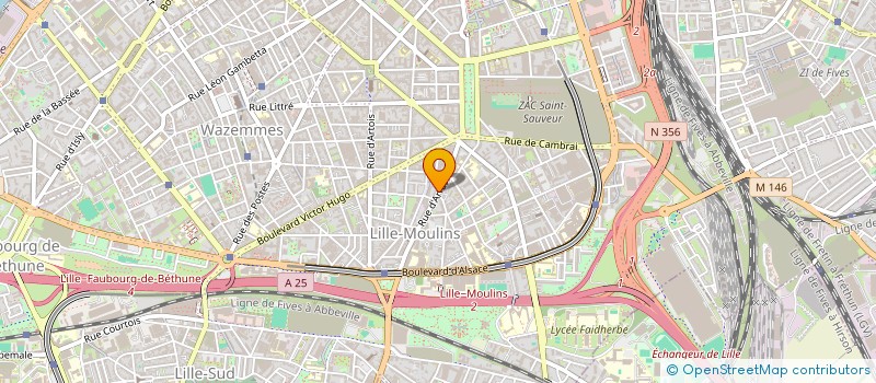 localisation de l'entreprise MADAME LYNDA MEFTAHI  LILLE