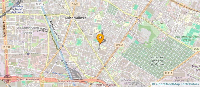 localisation de l'entreprise MADAME LYNDA OUGUERROUDJ à AUBERVILLIERS