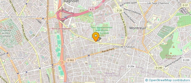 localisation de l'entreprise MADAME LYNDA OUZEGDOUH  MONTREUIL