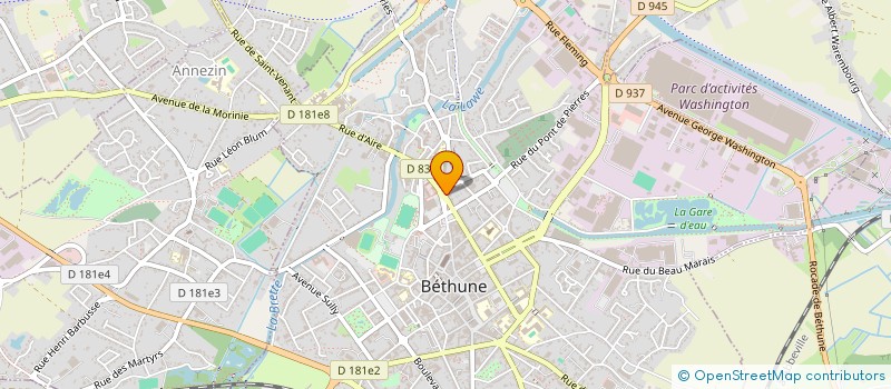 localisation de l'entreprise MADAME LYNDA PEIRENBOOM à BETHUNE