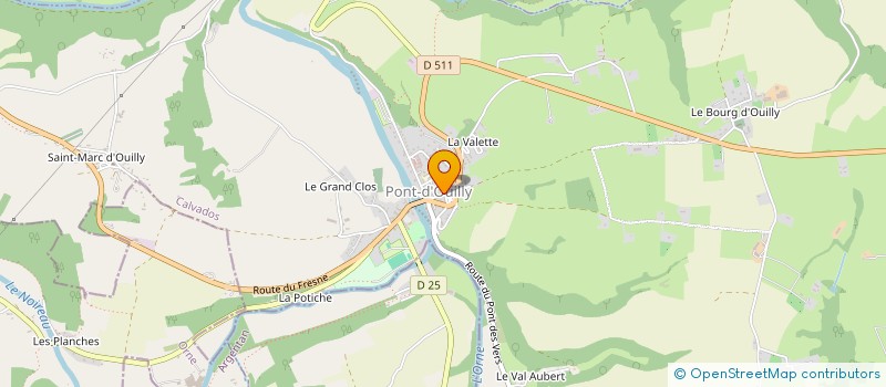 localisation de l'entreprise MADAME LYNDA PREVOST à PONT-D'OUILLY