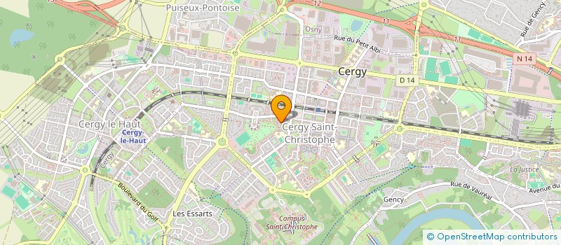 localisation de l'entreprise MADAME LYNDA TABERKANE à CERGY