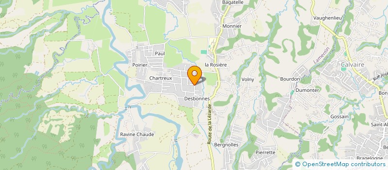 localisation de l'entreprise MADAME LYNDIA MIREFLEUR  LAMENTIN