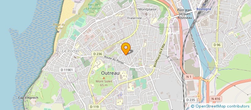 localisation de l'entreprise MADAME LYNE GOLLIOT  OUTREAU