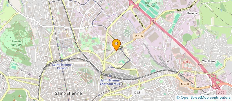 localisation de l'entreprise MADAME LYNE HAMIDI  SAINT-ETIENNE