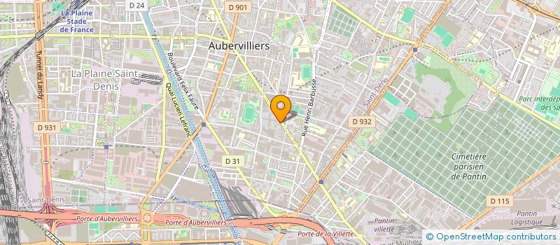 localisation de l'entreprise MADAME LYNE HOUDEGBE à AUBERVILLIERS