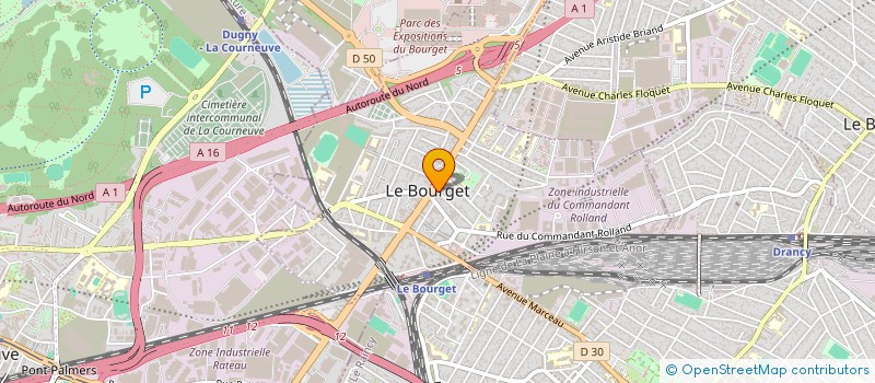 localisation de l'entreprise MADAME LYNE LANDRE à LE BOURGET