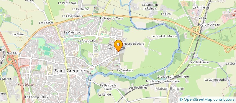 localisation de l'entreprise MADAME LYNE MIMPFOUNDI--PICOT  SAINT-GREGOIRE