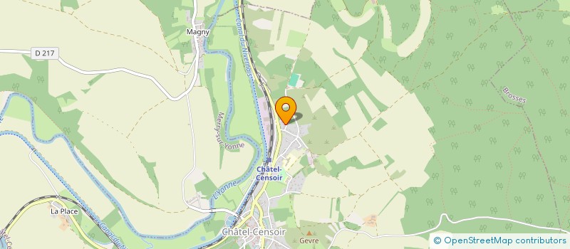 localisation de l'entreprise MADAME LYNE SALIS  CHATEL-CENSOIR