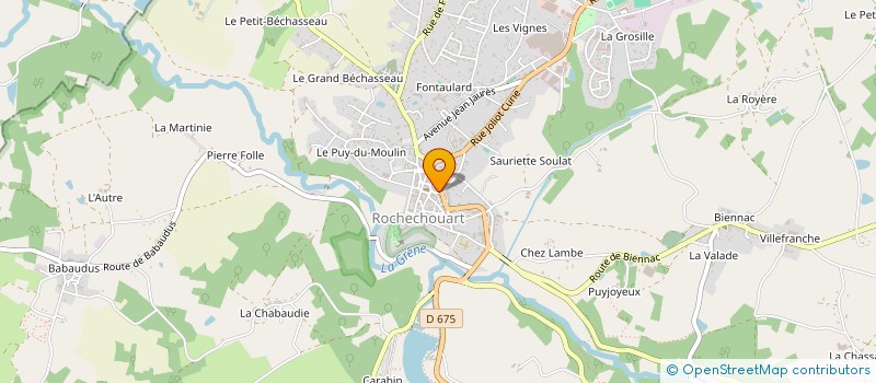 localisation de l'entreprise MADAME LYNNE BARRASS à ROCHECHOUART