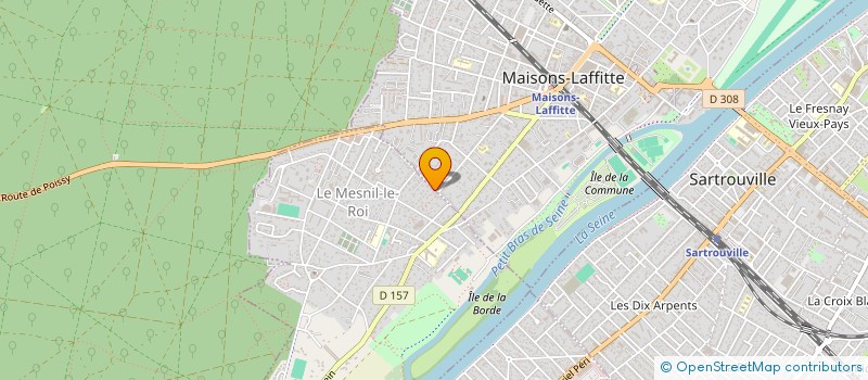 localisation de l'entreprise MADAME LYRIANE BONNET à LE MESNIL-LE-ROI