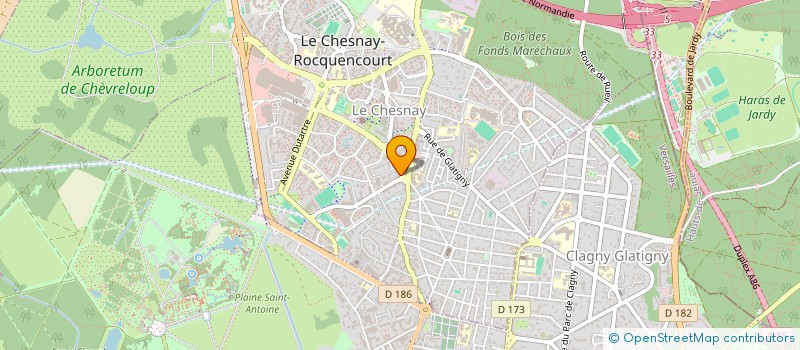 localisation de l'entreprise MADAME LYSA AUBRY - AENGEL à LE CHESNAY-ROCQUENCOURT