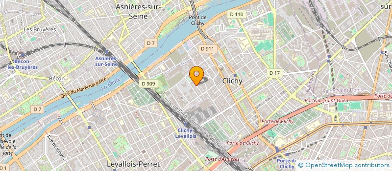 localisation de l'entreprise MADAME LYSA BENMOUMA à CLICHY