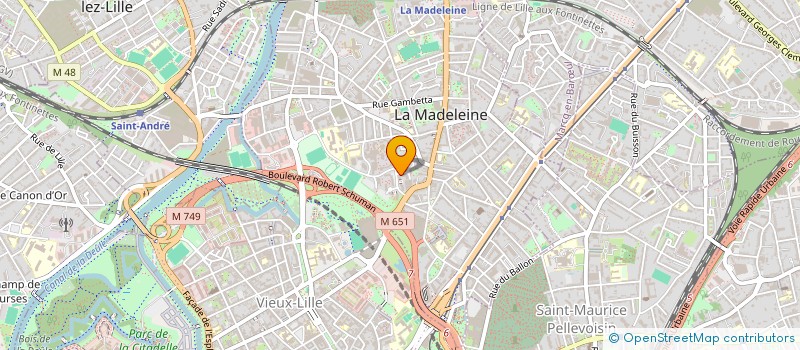 localisation de l'entreprise MADAME LYSA BOUHA à LA MADELEINE