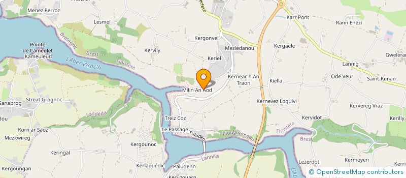 localisation de l'entreprise MADAME LYSA CORNIC  PLOUGUERNEAU