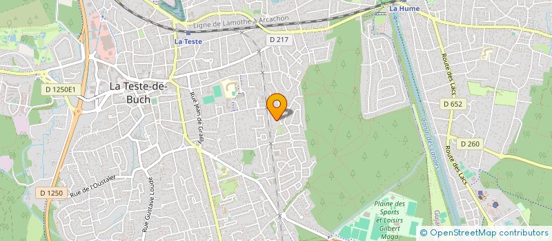 localisation de l'entreprise MADAME LYSA DUMARTIN  LA TESTE-DE-BUCH