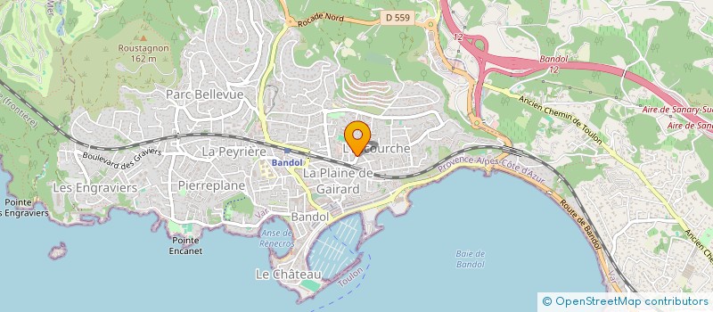 localisation de l'entreprise MADAME LYSA GUYARD à BANDOL