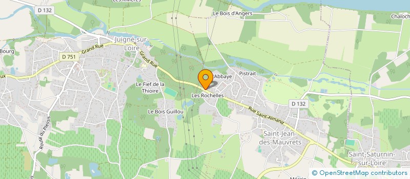 localisation de l'entreprise MADAME LYSA JOUIN  LES GARENNES SUR LOIRE