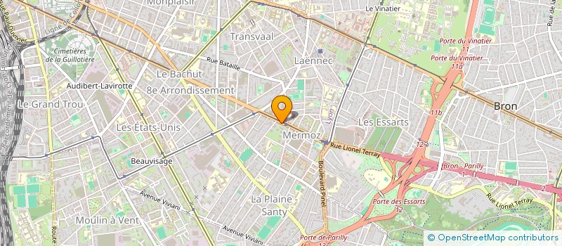 localisation de l'entreprise MADAME LYSA VIAL  LYON