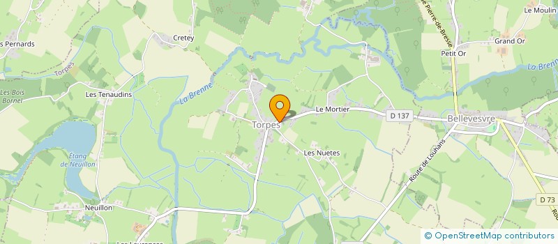 localisation de l'entreprise MADAME LYSANDRE MAUCHAMP  TORPES