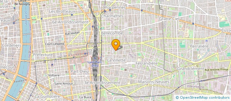 localisation de l'entreprise MADAME LYSANNE DESROCHES  LYON