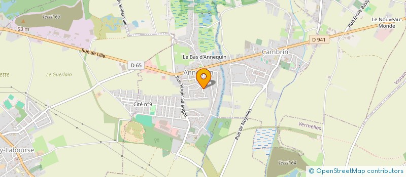 localisation de l'entreprise MADAME LYSE BLONDEL à ANNEQUIN