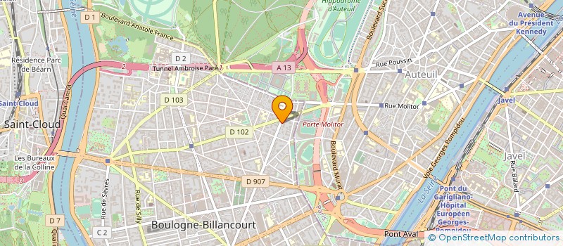 localisation de l'entreprise MADAME LYSE FAURE à BOULOGNE-BILLANCOURT