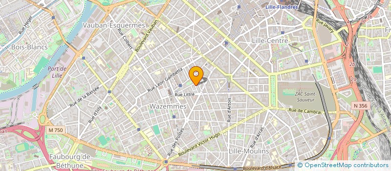 localisation de l'entreprise MADAME LYSE-HELENE COUTTET  LILLE