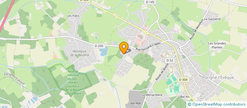 localisation de l'entreprise MADAME LYSE RIOUL à PARIGNE-L'EVEQUE